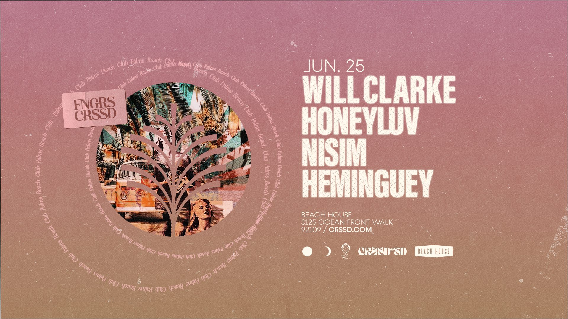 WILL CLARKE + HONEYLUV + NISIM + HEMINGUEY