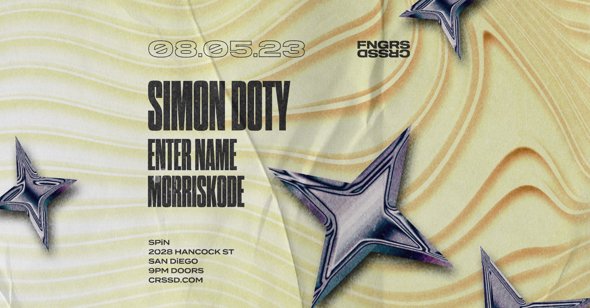 SIMON DOTY + ENTER NAME + MORRISKODE
